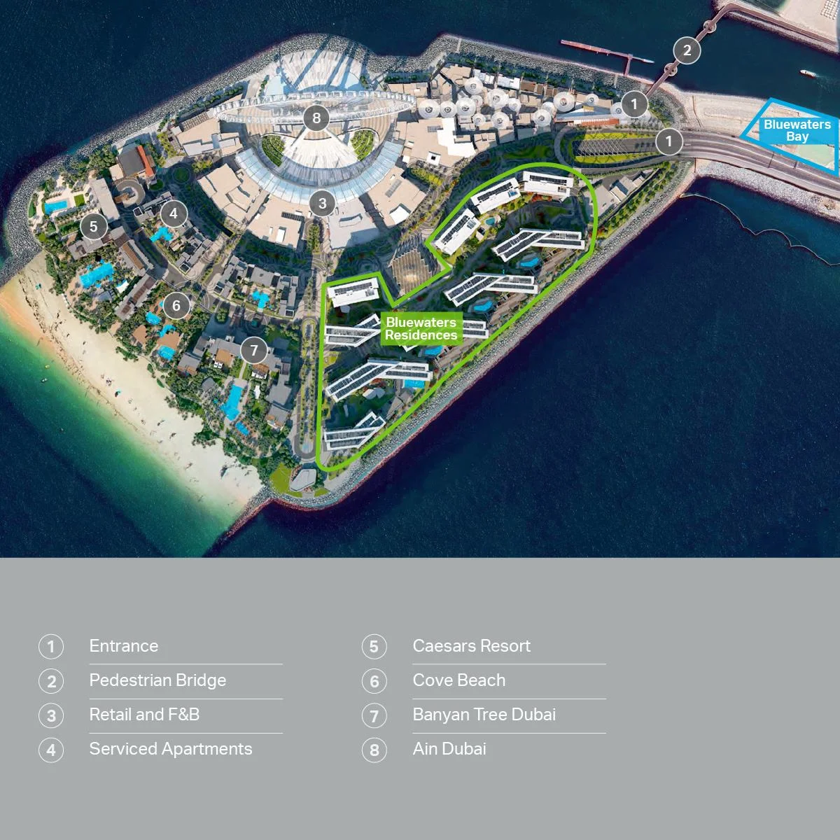 Bluewaters Residences — Bluewaters Island — view 50
