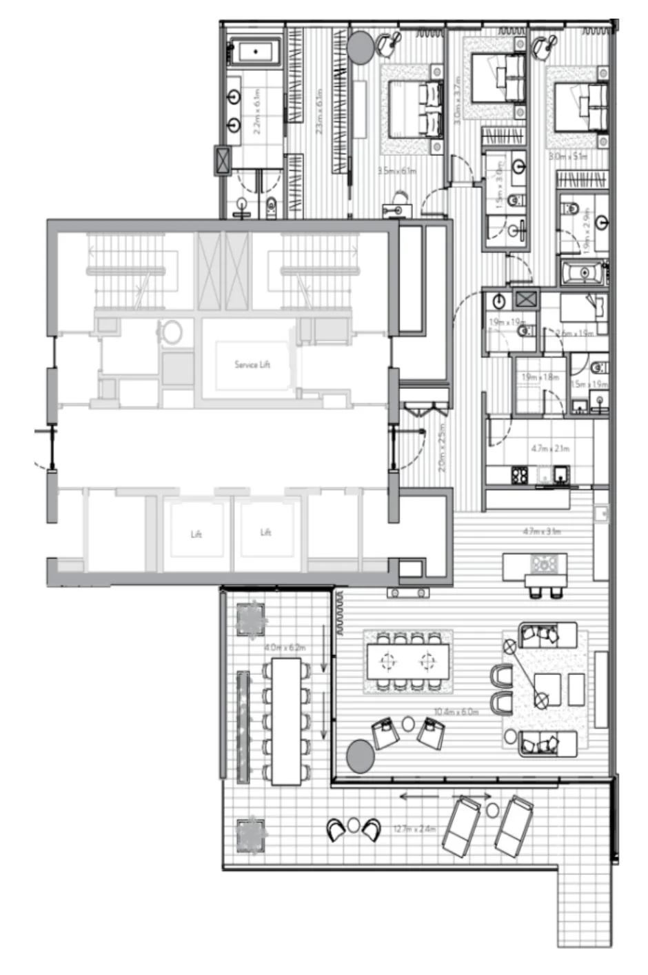 Bluewaters Residences — Bluewaters Island — view 55