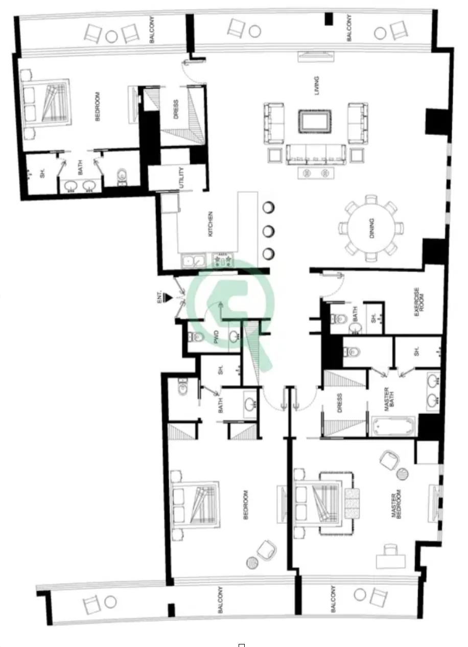 Bluewaters Residences — Bluewaters Island — view 62