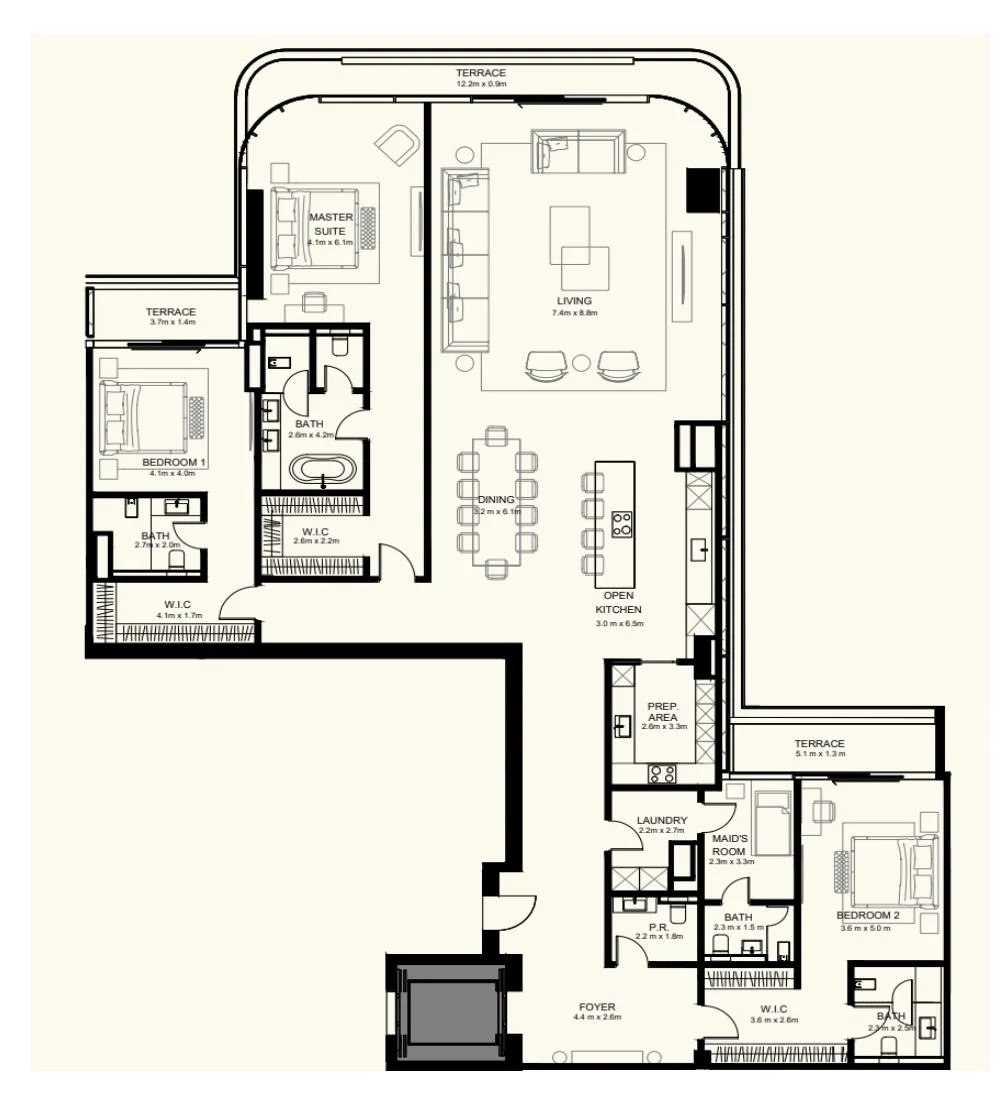 Bluewaters Residences — Bluewaters Island — view 65